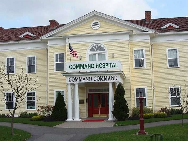 Modern hospital corridor with advanced equipment